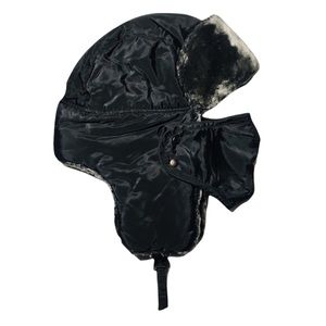 Trapper Russian Hat w/Face Mask Windproof Black